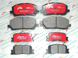 2 Sets Front & Rear Brake Pads Fit 01-03 Toyota Highlander D884 D885