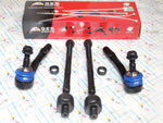 For E60 E63 E64 525i M5 M6 NEW 4PCS Front Inner & Outer Tie Rod Ends 32106777479