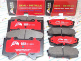 2 Front & Rear Brake Pads 08-15 Land Cruiser Sequoia Tundra LX570 D1303 D1304