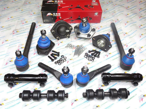 4x4 12PCS Suspension Steering Kit For Blazer S10 Sonoma Jimmy K5335 K6600 ES3584