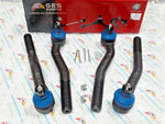 Fits 1999-2004 Jeep Grand Cherokee 4PCS Steering Tie Rod Ends ES3473 ES3474